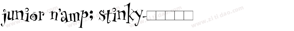 junior & stinky字体转换
